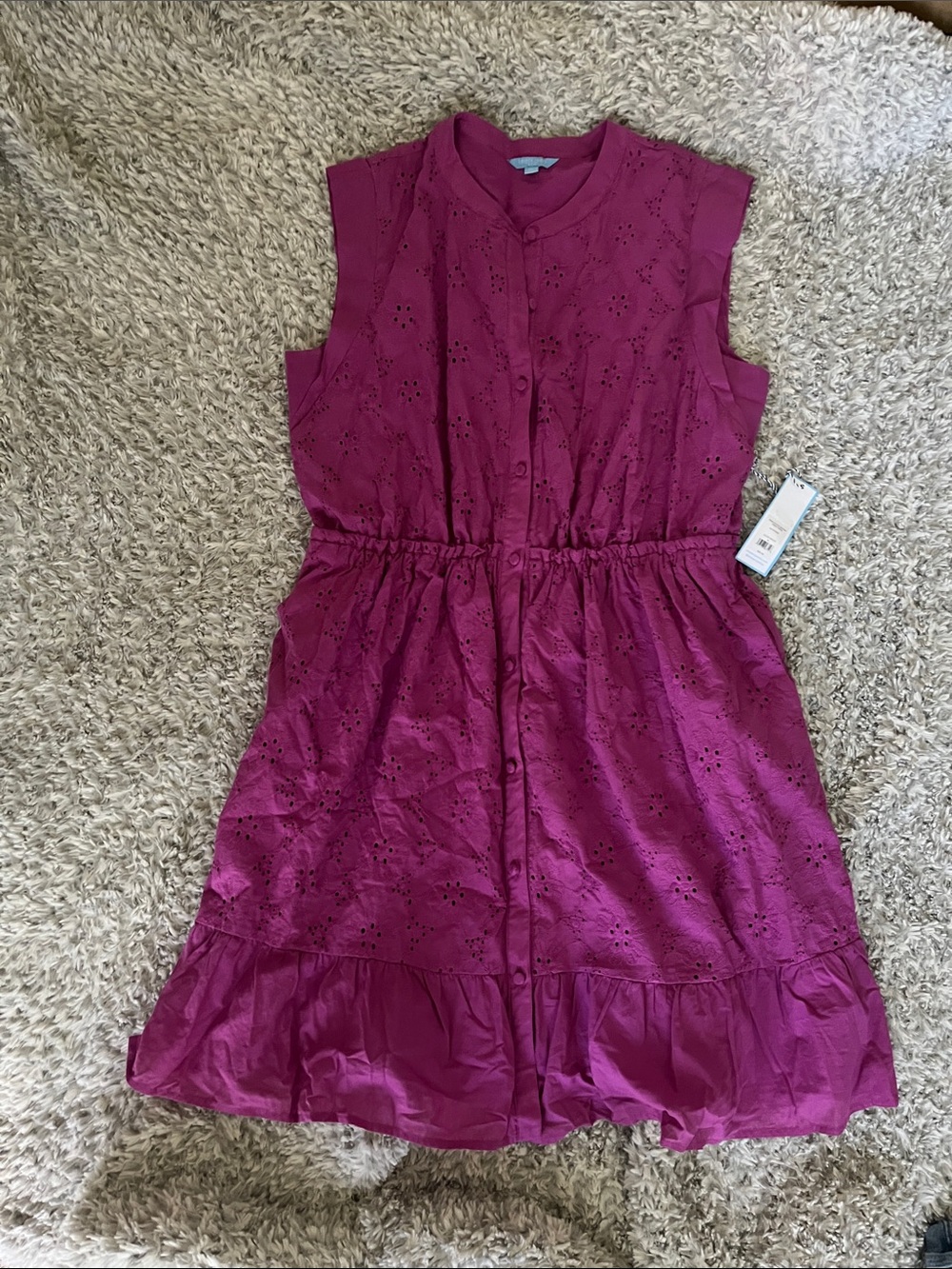 Draper James XL Sleeveless Eyelet Dress